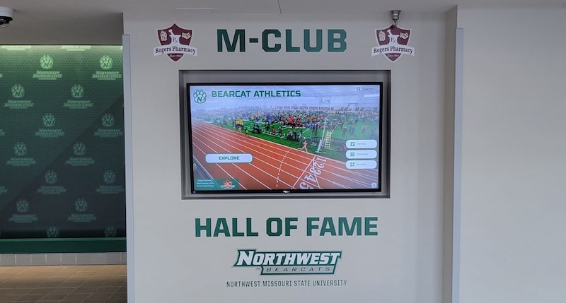Touchscreen Hal of Fame at Northwest Missouri State