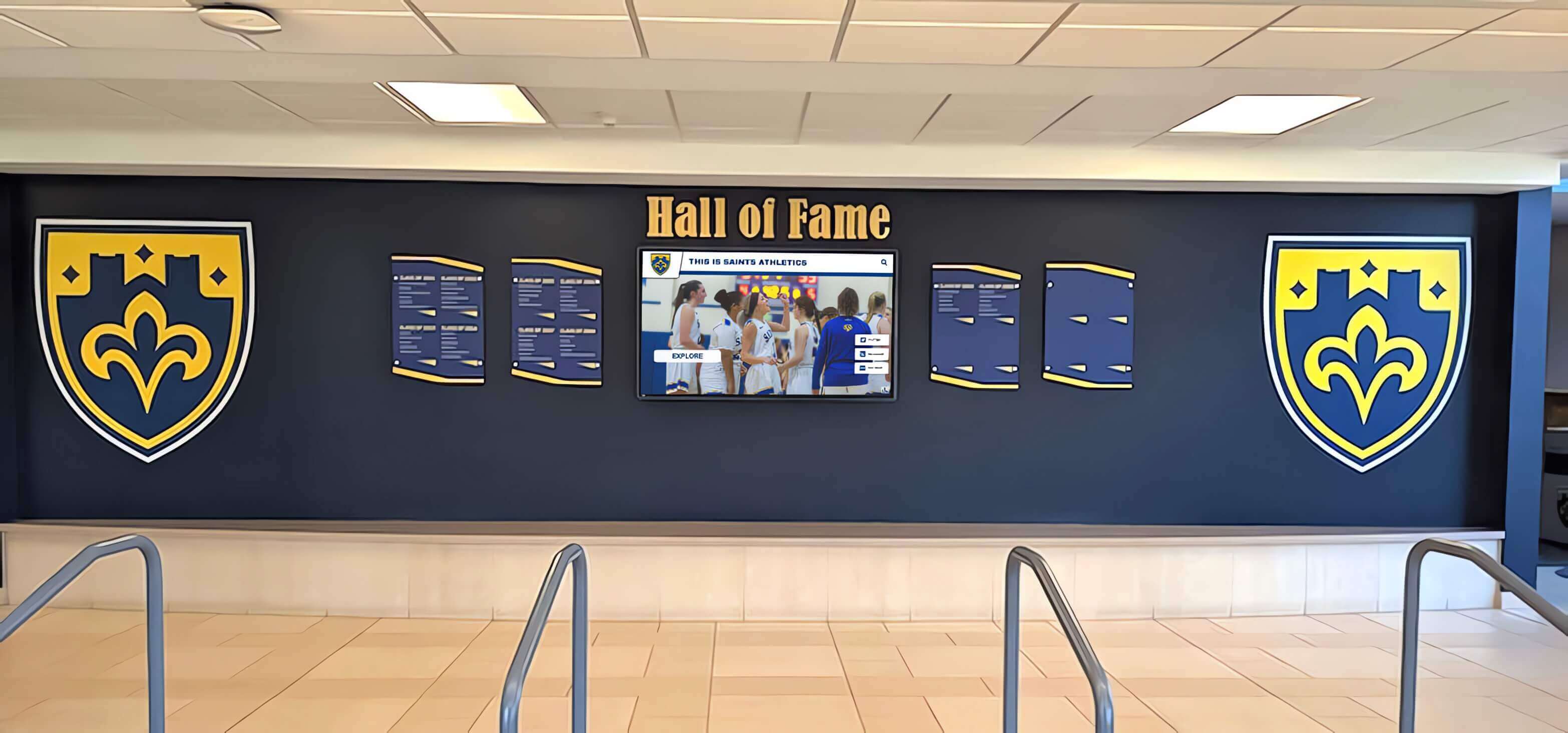 Multi-tiered recognition display in educational institution