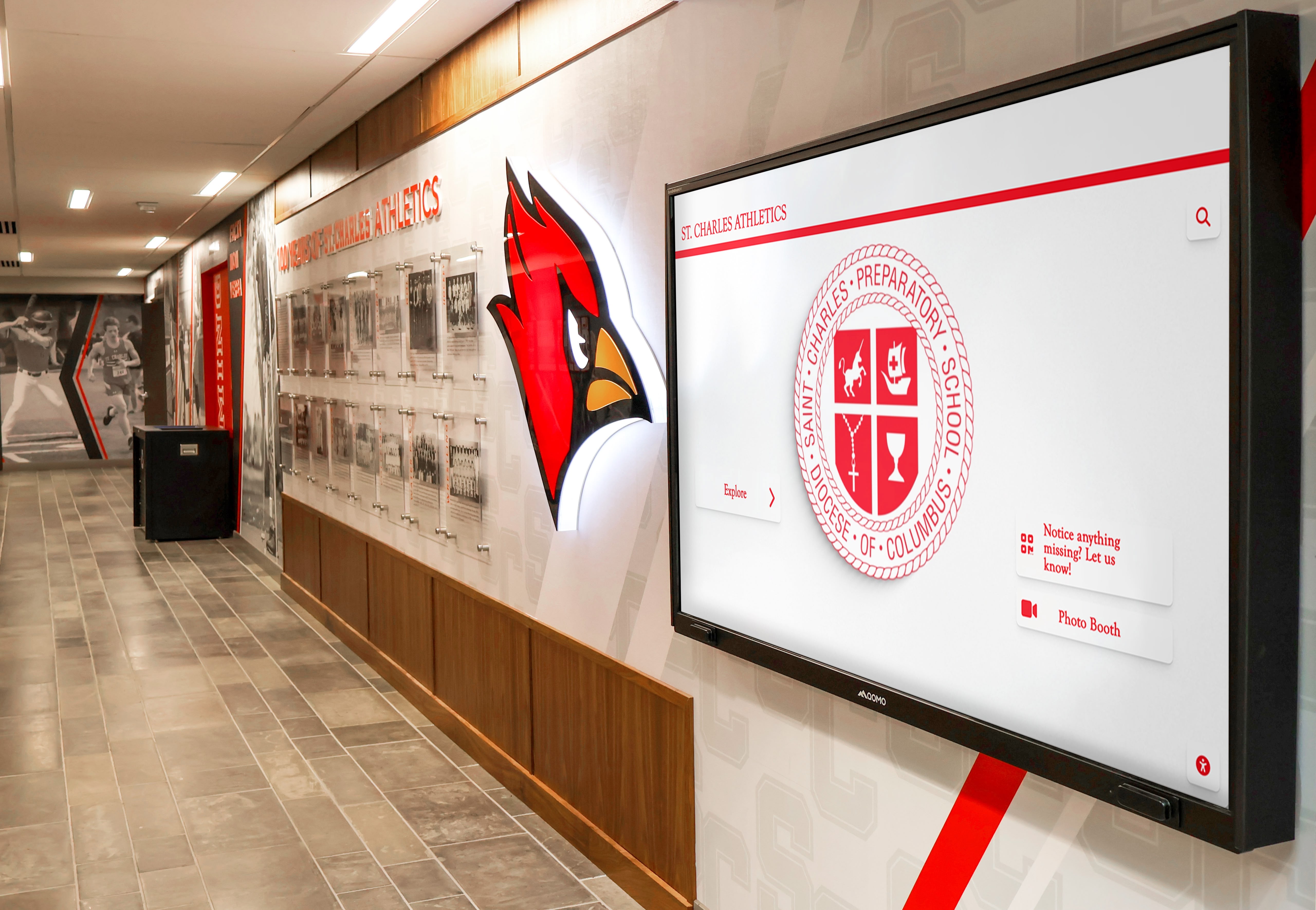 Interactive display in school environment