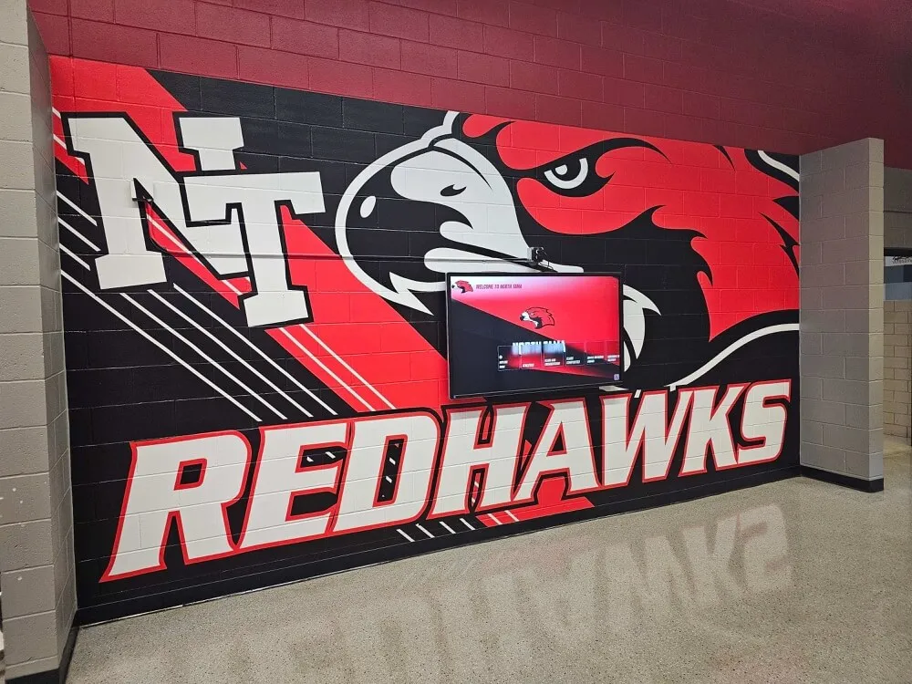 Comprehensive digital recognition installation in small school